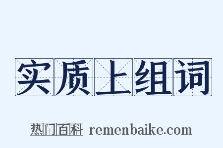 实质上组词是什么意思的图片